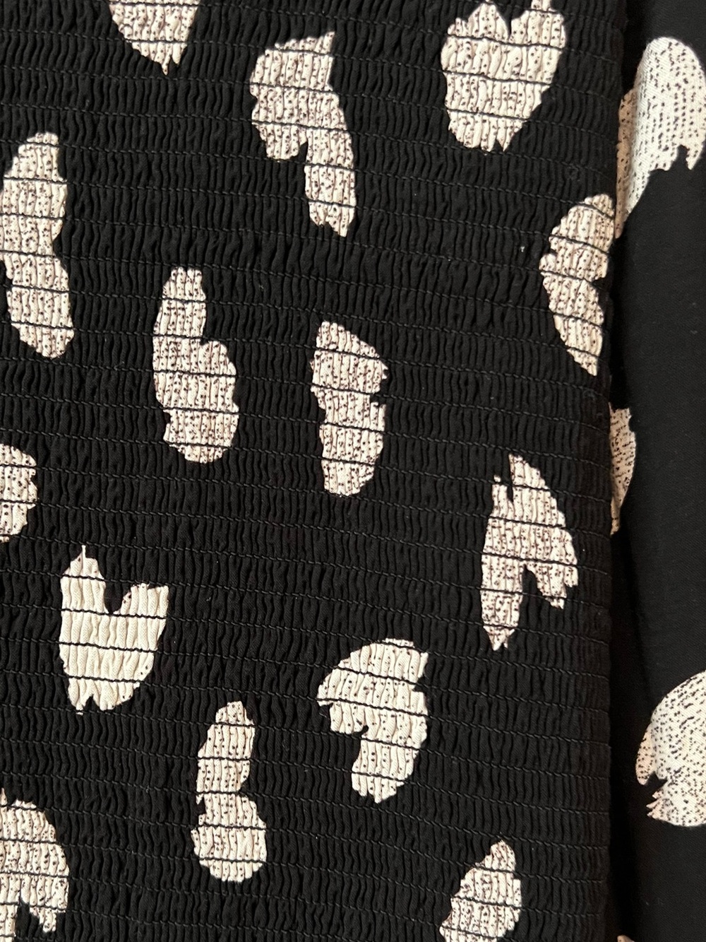 Maeve By Anthropologie Black Dress with White Heart Print SZ M - Picture 6 of 8